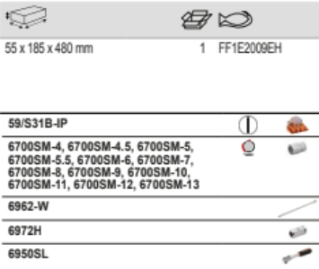 BAHCO FF1E2009EH Fit&Go 1/3 Foam Inlay 1/4 Socket Set & Bit Set - Premium SOCKET SET from BAHCO - Shop now at Yew Aik.