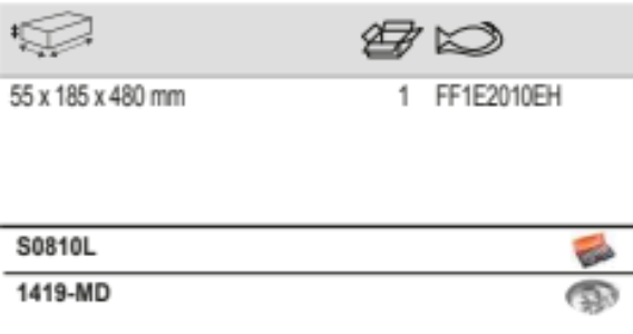BAHCO FF1E2010EH Fit&Go 1/3 Foam Inlay 1/4” Deep Socket Set - Premium SOCKET SET from BAHCO - Shop now at Yew Aik.