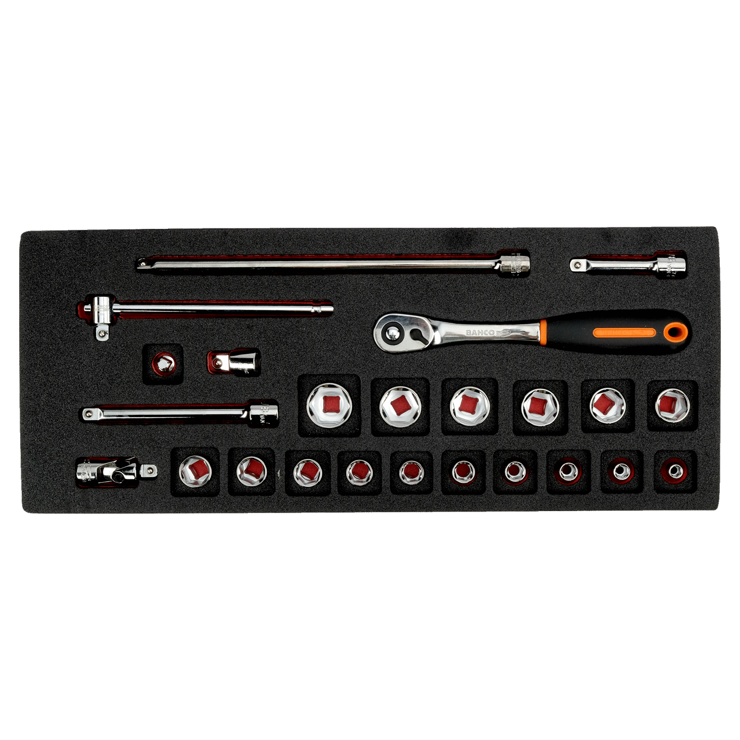 BAHCO FF1E2101 Fit&Go 1/3 Foam Inlay 3/8” Socket and Pear Head - Premium Socket from BAHCO - Shop now at Yew Aik.