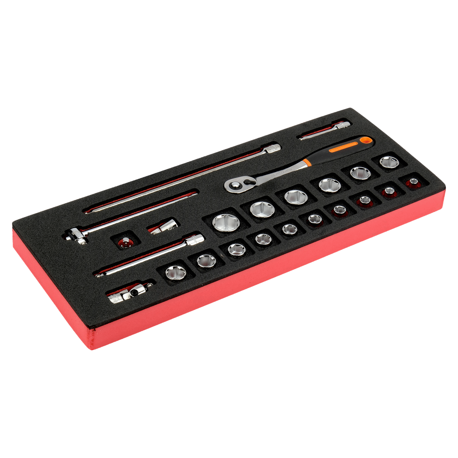 BAHCO FF1E2101 Fit&Go 1/3 Foam Inlay 3/8” Socket and Pear Head - Premium Socket from BAHCO - Shop now at Yew Aik.