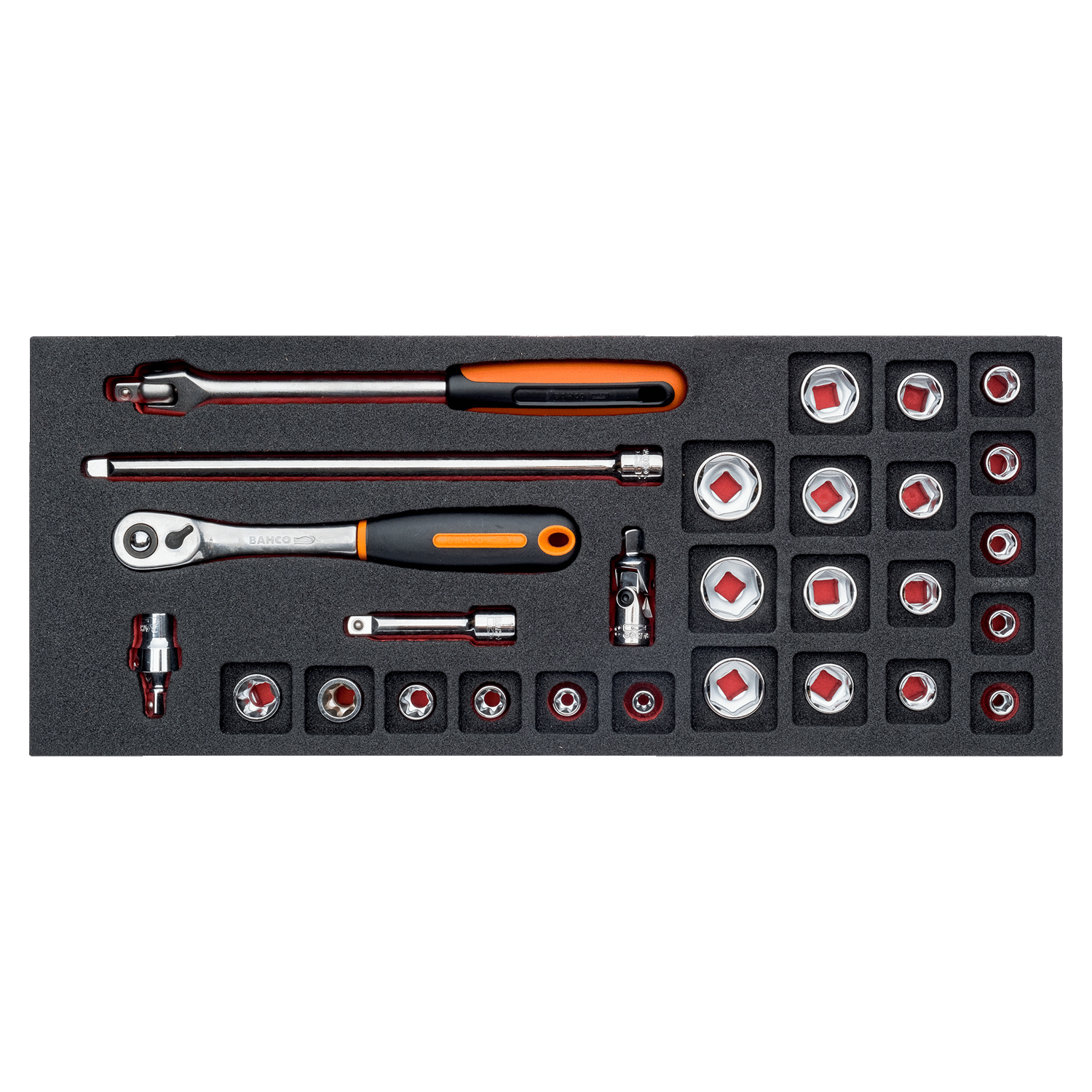 BAHCO FF1E2103 Fit&Go 1/3 Foam Inlay 3/8” Socket and Pear Head - Premium Socket from BAHCO - Shop now at Yew Aik.