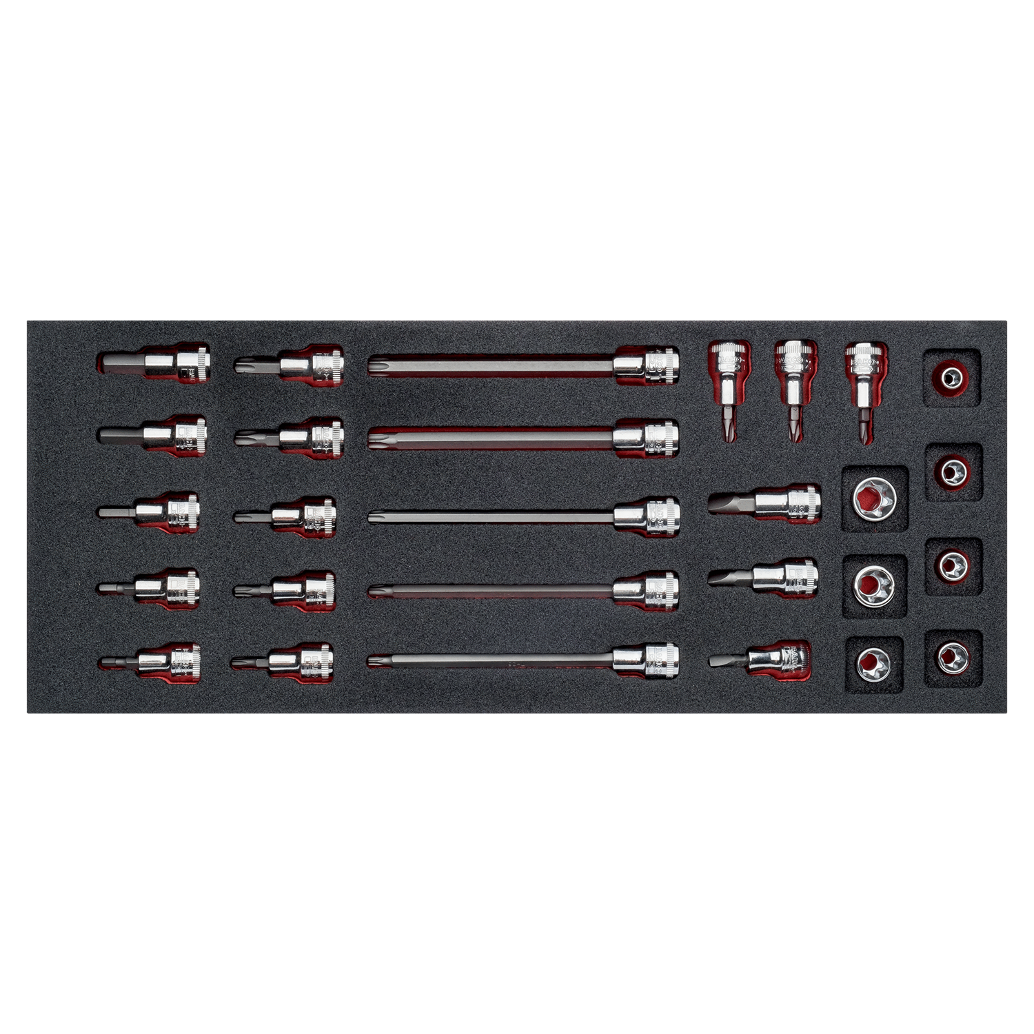 BAHCO FF1E2105 Fit&Go 1/3 Foam Inlay 3/8 Socket & Bit Driver Set - Premium Socket from BAHCO - Shop now at Yew Aik.