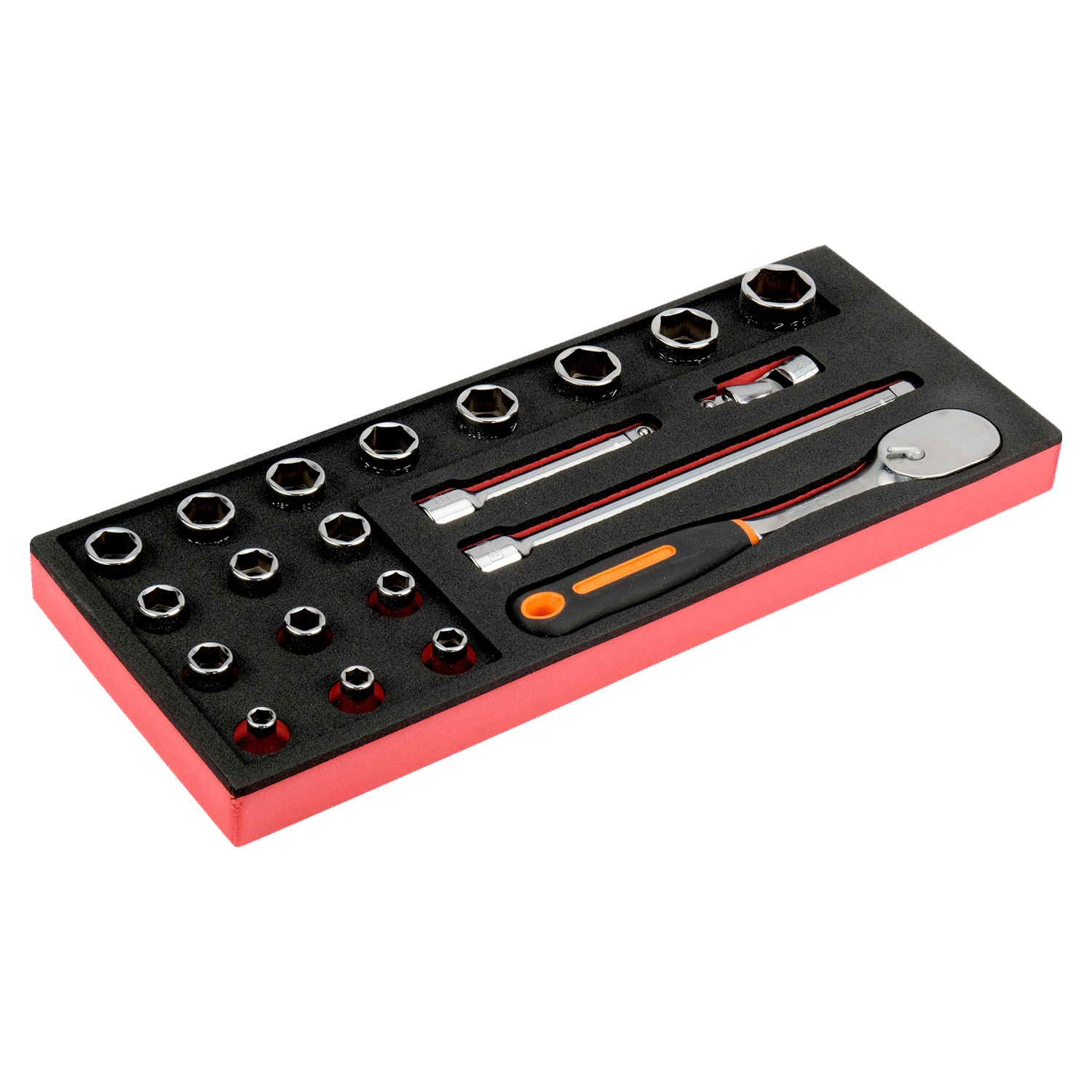 BAHCO FF1E2202 Fit&Go 1/3 Foam Inlay 1/2” Socket and Pear Head - Premium Socket from BAHCO - Shop now at Yew Aik.