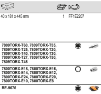 BAHCO FF1E2207 Fit&Go 1/3 Foam Inlay 1/2” Socket Set/Bit Set - Premium Socket from BAHCO - Shop now at Yew Aik.