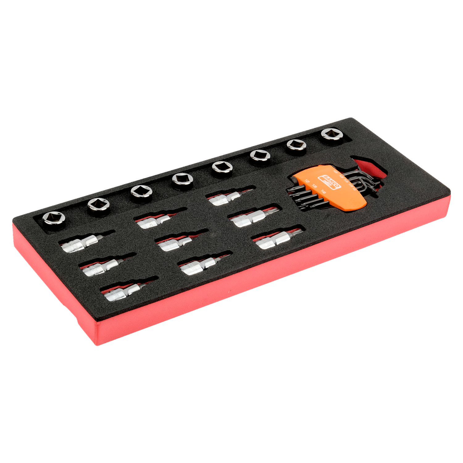 BAHCO FF1E2207 Fit&Go 1/3 Foam Inlay 1/2” Socket Set/Bit Set - Premium Socket from BAHCO - Shop now at Yew Aik.