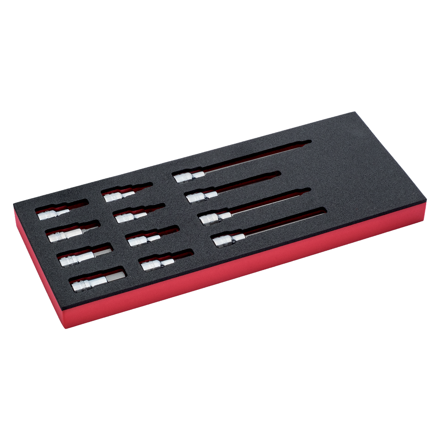 BAHCO FF1E2208 Fit&Go 1/3 Foam Inlay 1/2" Screwdriver Bit Set - Premium 1/2" Screwdriver Bit Set from BAHCO - Shop now at Yew Aik.