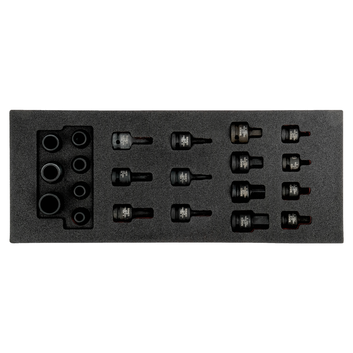 BAHCO FF1E2211 Fit&Go 1/3 Foam Inlay 1/2” Socket Set - 21 Pcs - Premium SOCKET SET from BAHCO - Shop now at Yew Aik.