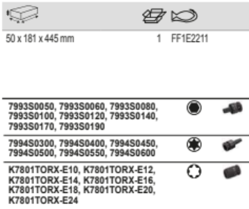 BAHCO FF1E2211 Fit&Go 1/3 Foam Inlay 1/2” Socket Set - 21 Pcs - Premium SOCKET SET from BAHCO - Shop now at Yew Aik.