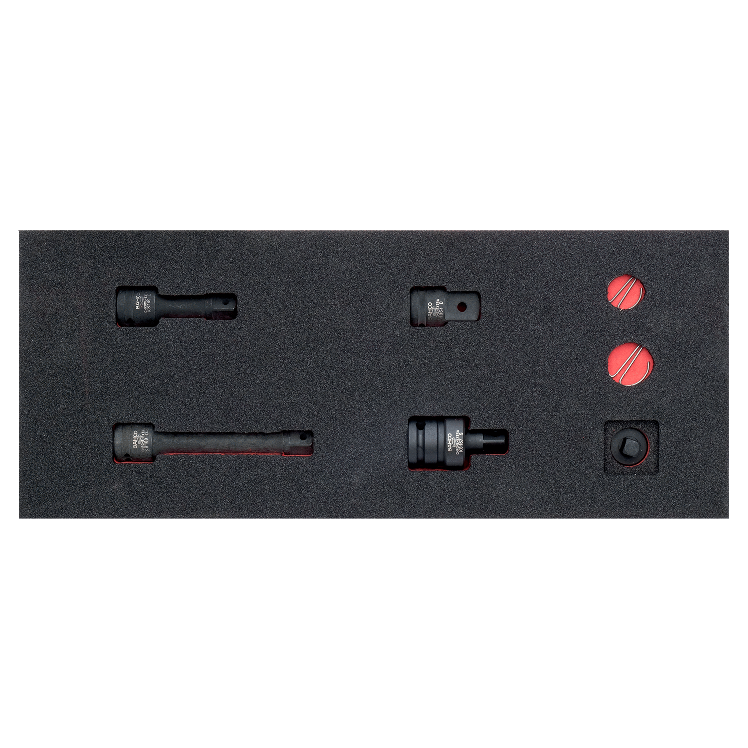 BAHCO FF1E2502 Fit&Go 1/3 Foam Inlay 1/2 to 3/4 Power Socket Set - Premium SOCKET SET from BAHCO - Shop now at Yew Aik.