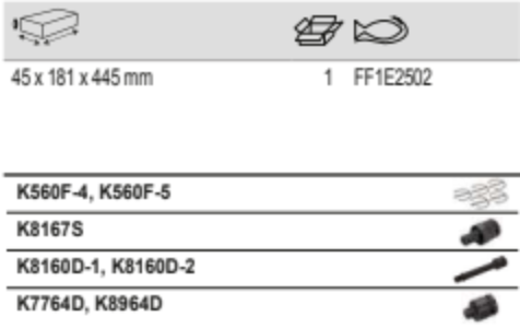 BAHCO FF1E2502 Fit&Go 1/3 Foam Inlay 1/2 to 3/4 Power Socket Set - Premium SOCKET SET from BAHCO - Shop now at Yew Aik.