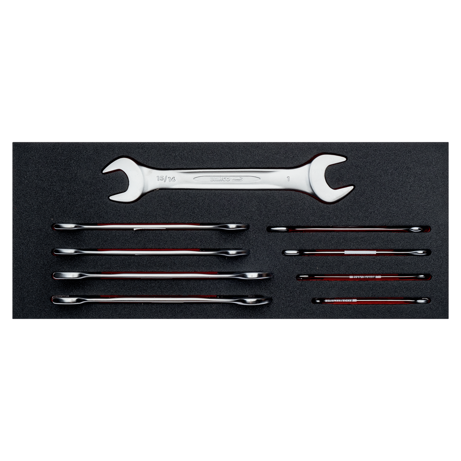 BAHCO FF1E3003 Fit&Go 1/3 Foam Inlay Double Open Ended Wrench Set - Premium Double Open Ended Wrench Set from BAHCO - Shop now at Yew Aik.