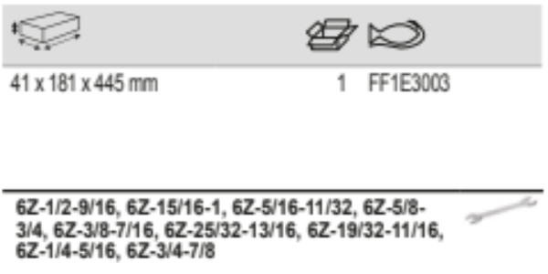 BAHCO FF1E3003 Fit&Go 1/3 Foam Inlay Double Open Ended Wrench Set - Premium Double Open Ended Wrench Set from BAHCO - Shop now at Yew Aik.