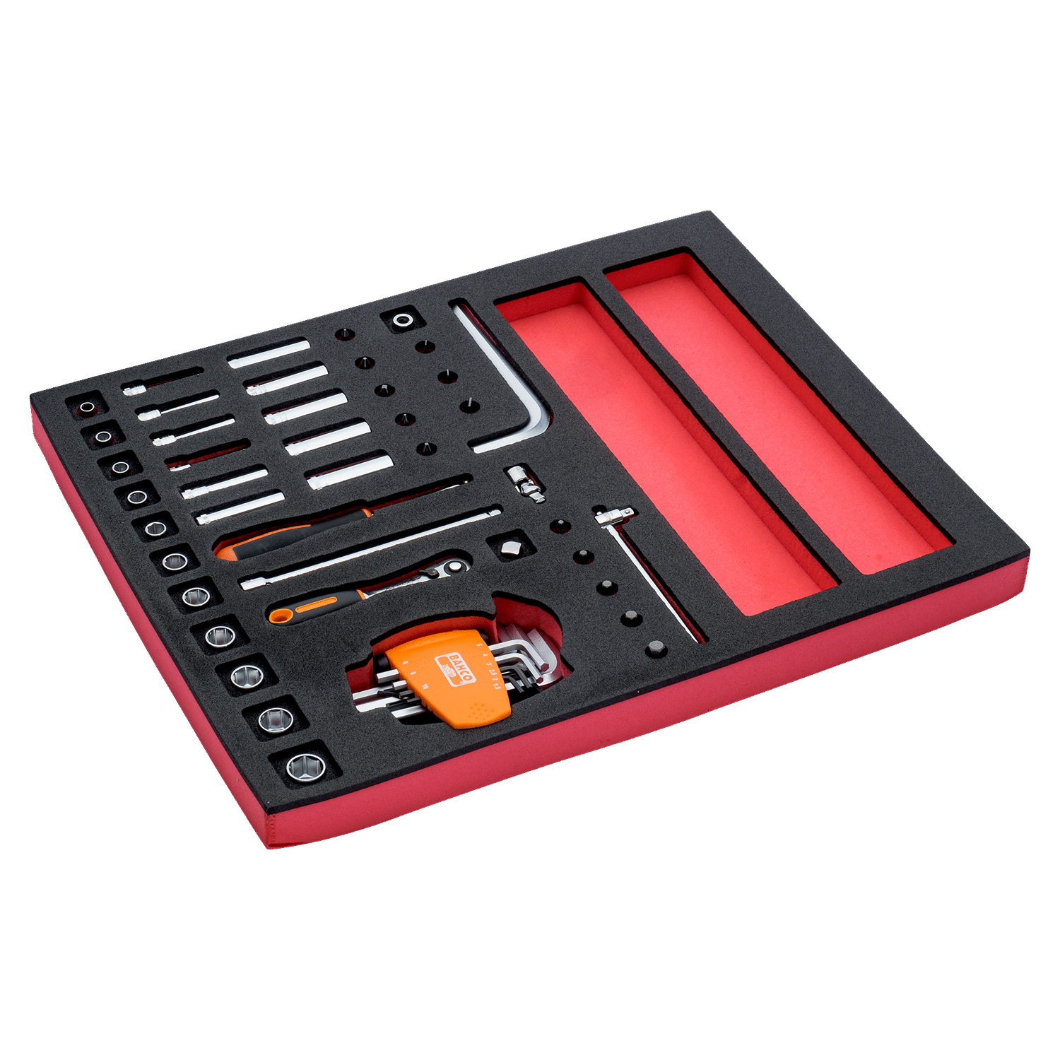 BAHCO FF1F2001 Fit&Go 2/3 Foam Inlay 1/4” Socket & Ratchet Set - Premium Ratchet Set from BAHCO - Shop now at Yew Aik.