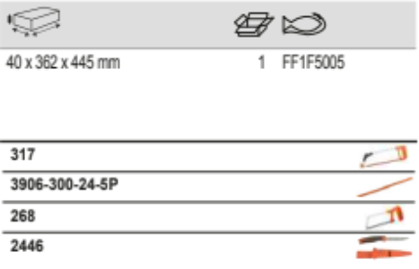BAHCO FF1F5005 Fit&Go 2/3 Foam Inlay Cutting Tool Set - 8 Pcs - Premium Cutting Tool Set from BAHCO - Shop now at Yew Aik.