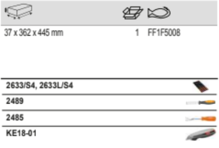 BAHCO FF1F5008 Fit&Go 2/3 Foam Inlay Knife/Awl/Hook Set - 11 Pcs - Premium Knife/Awl/Hook Set from BAHCO - Shop now at Yew Aik.