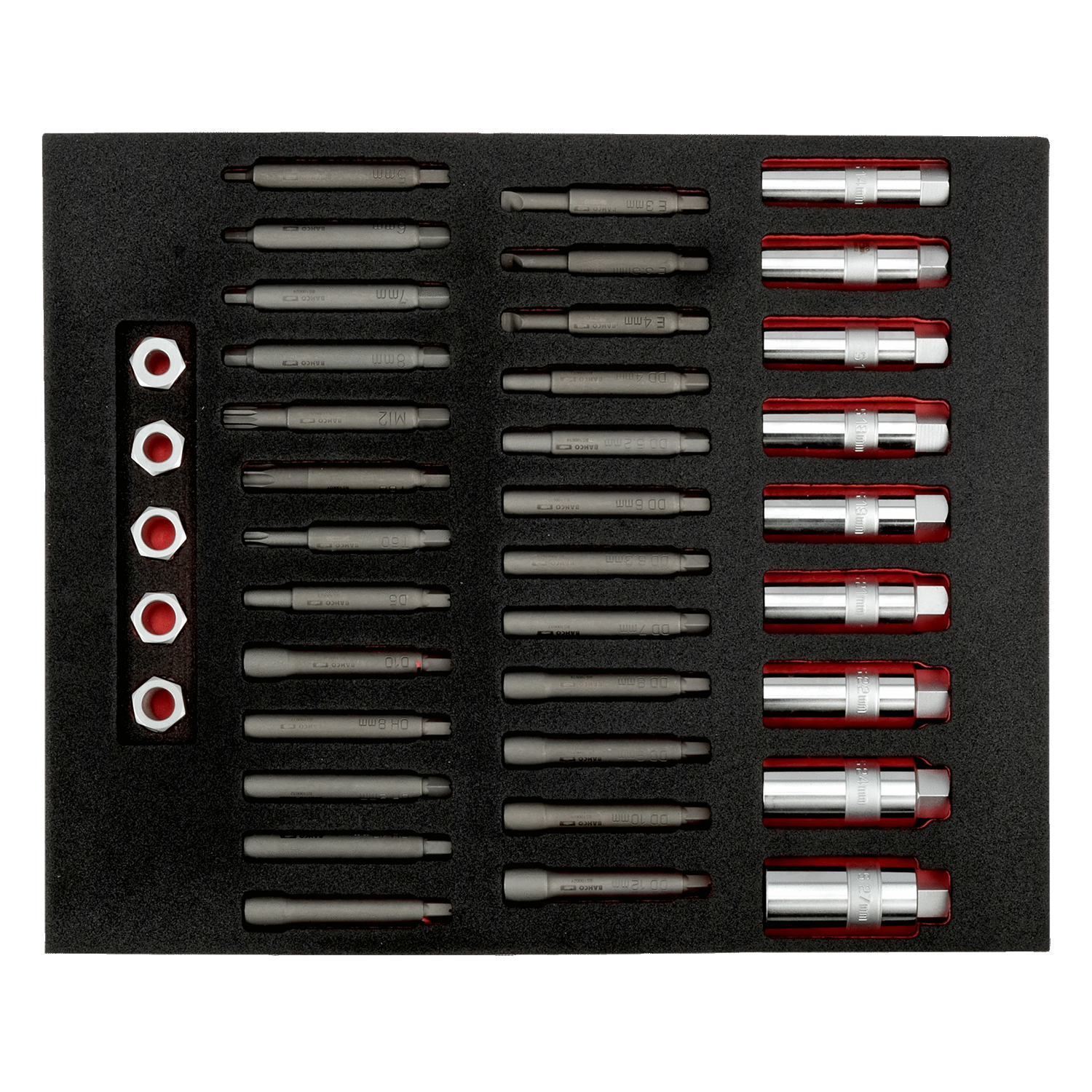 BAHCO FF1F5013 Fit&Go 2/3Foam Inlay Turnbuckle Shock Absorber Set - Premium Absorber Set from BAHCO - Shop now at Yew Aik.