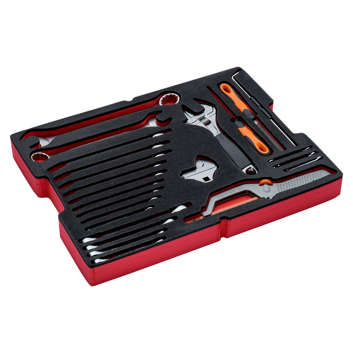 BAHCO FF2A08 Foam Inlay Wrench and File Set for Rigid Case - Premium Wrench and File Set from BAHCO - Shop now at Yew Aik.