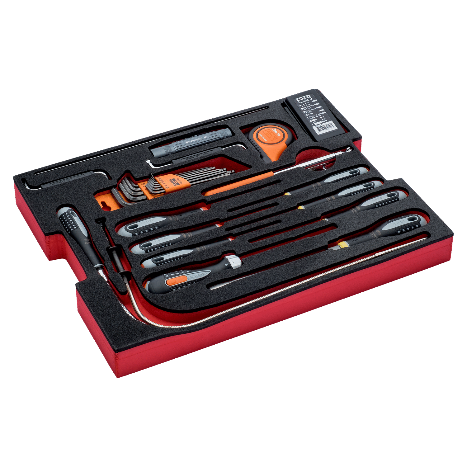 BAHCO FF2A09 Foam Inlay Screwdriver and Wrench Set for Rigid Case - Premium Screwdriver and Wrench Set from BAHCO - Shop now at Yew Aik.