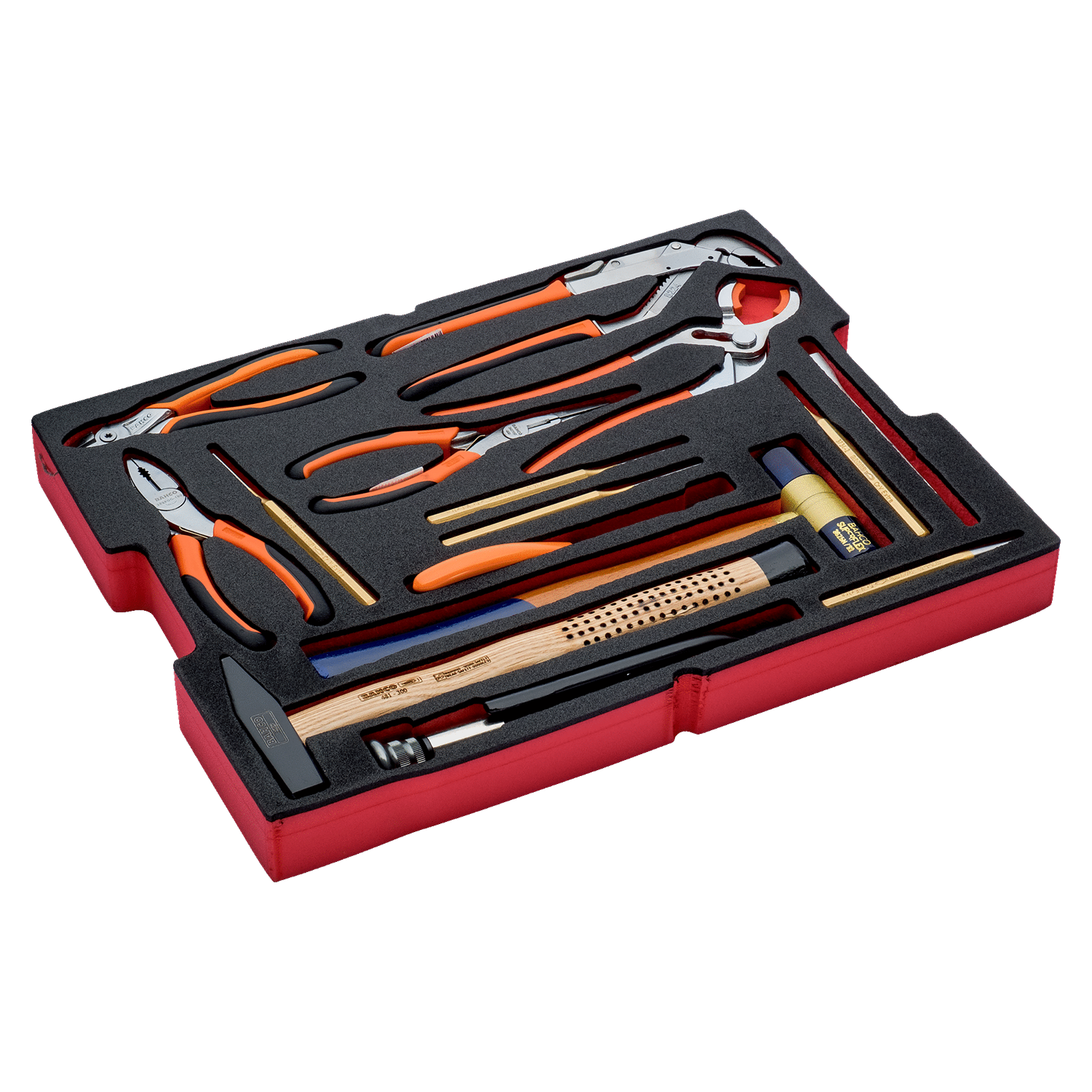 BAHCO FF2A10_ Foam Inlay Assorted Tool Set for Rigid Cases - Premium Assorted Tool Set from BAHCO - Shop now at Yew Aik.