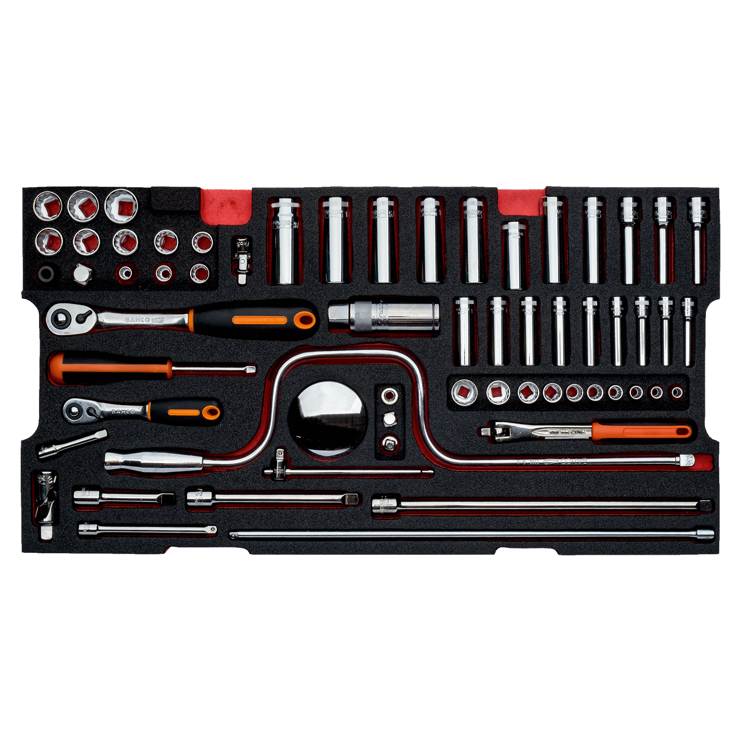 BAHCO FF2B01 Foam Inlay Socket Set for Heavy Duty Rigid Case - Premium SOCKET SET from BAHCO - Shop now at Yew Aik.