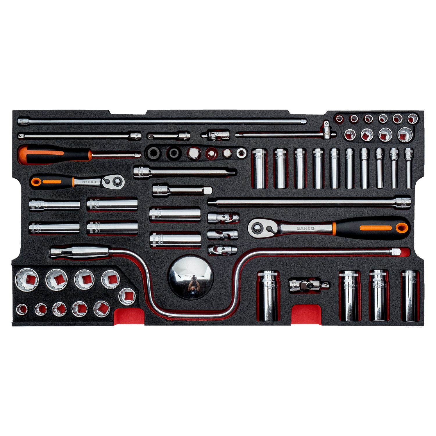 BAHCO FF2B07 Foam Inlay Socket and Wrench Set for Rigid Case - Premium Socket and Wrench Set from BAHCO - Shop now at Yew Aik.