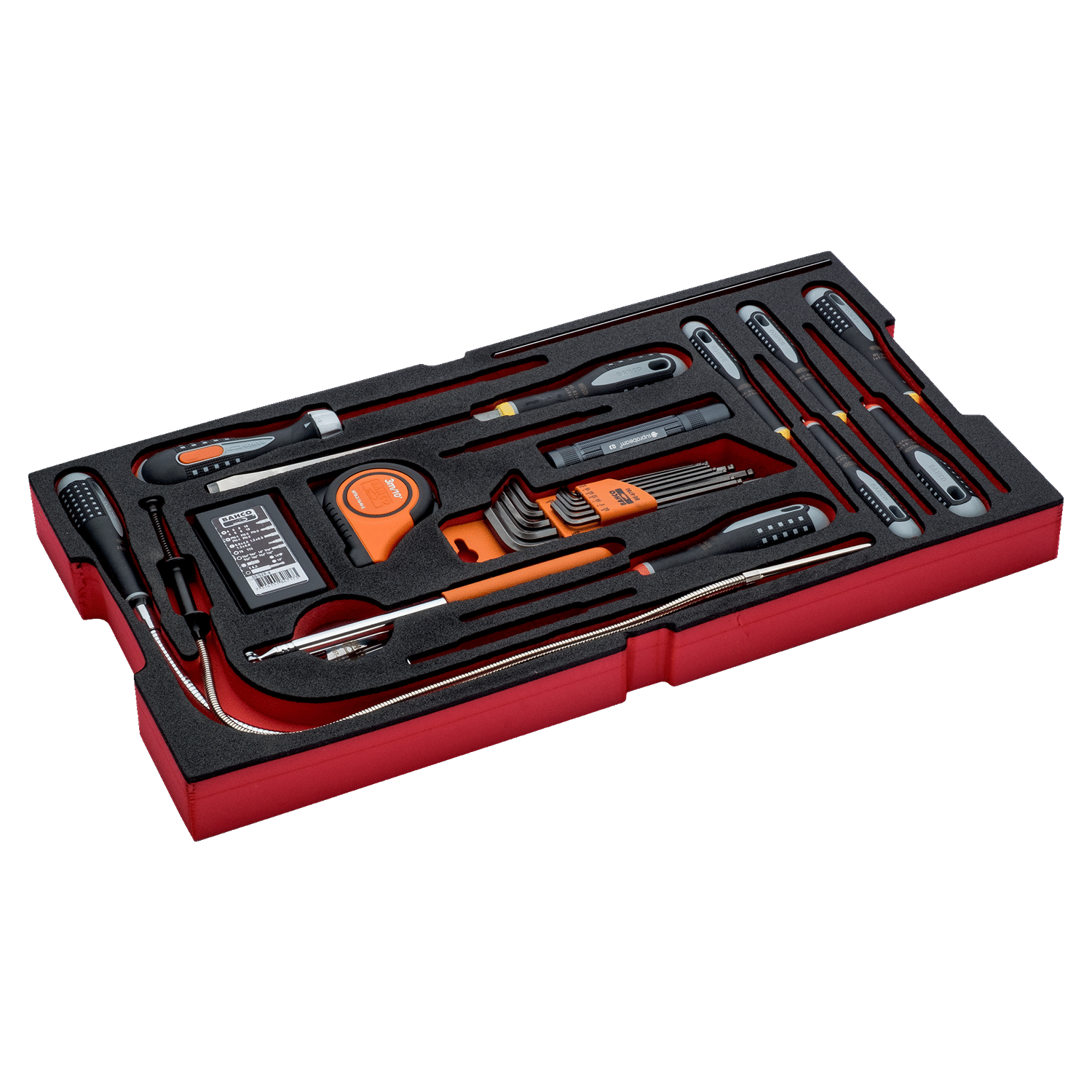 BAHCO FF2B09 Foam Inlay Screwdriver Set for Heavy Duty Rigid Case - Premium Screwdriver Set from BAHCO - Shop now at Yew Aik.