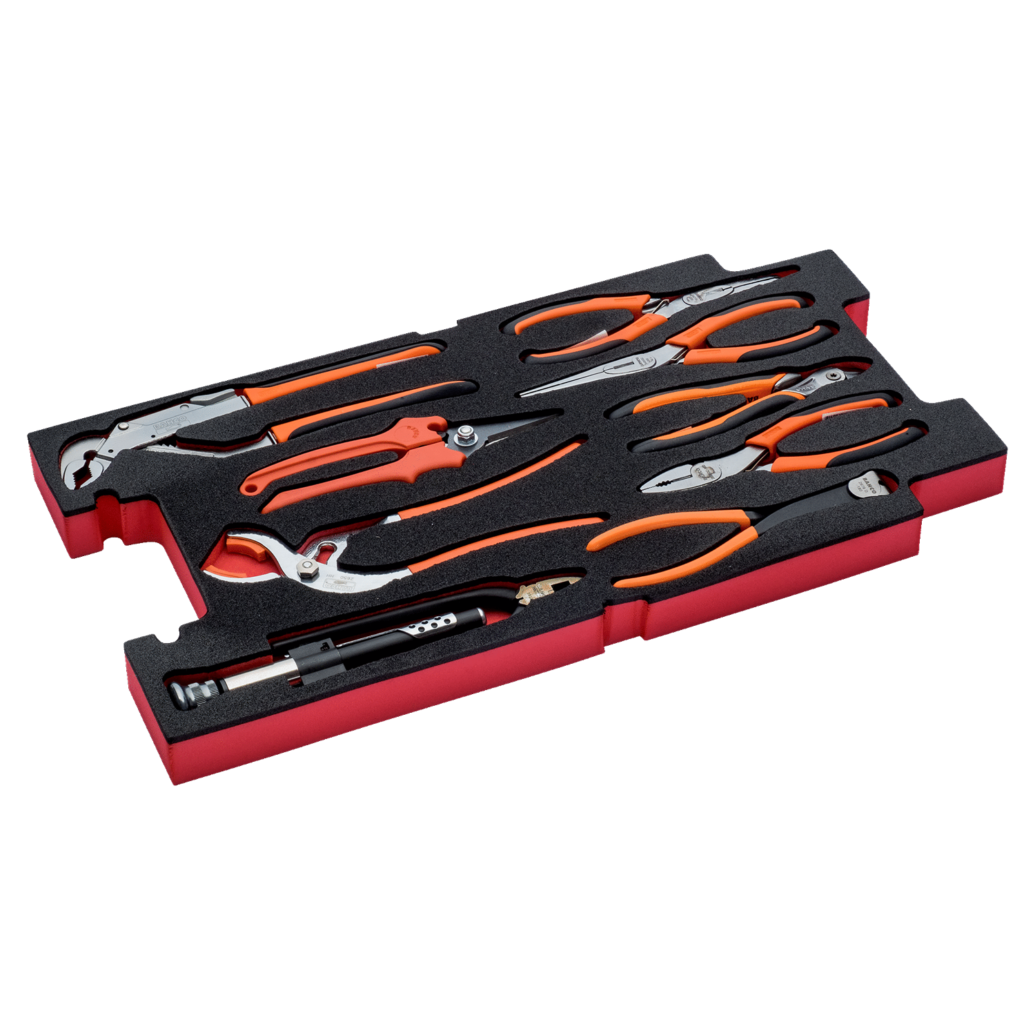 BAHCO FF2B10 Foam Inlay Aviation Pliers Set for Rigid Case 9 Pcs - Premium Aviation Pliers Set from BAHCO - Shop now at Yew Aik.