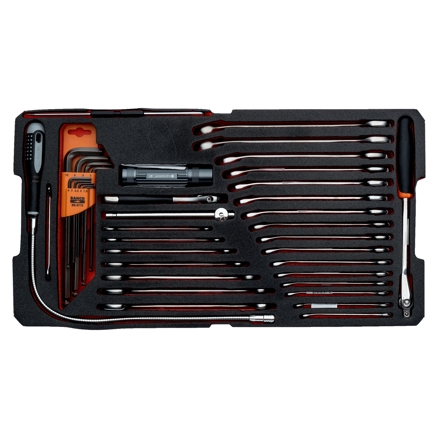 BAHCO FF2B13 Foam Inlay Assorted Wrench Set for Rigid Case - Premium Assorted Wrench Set from BAHCO - Shop now at Yew Aik.