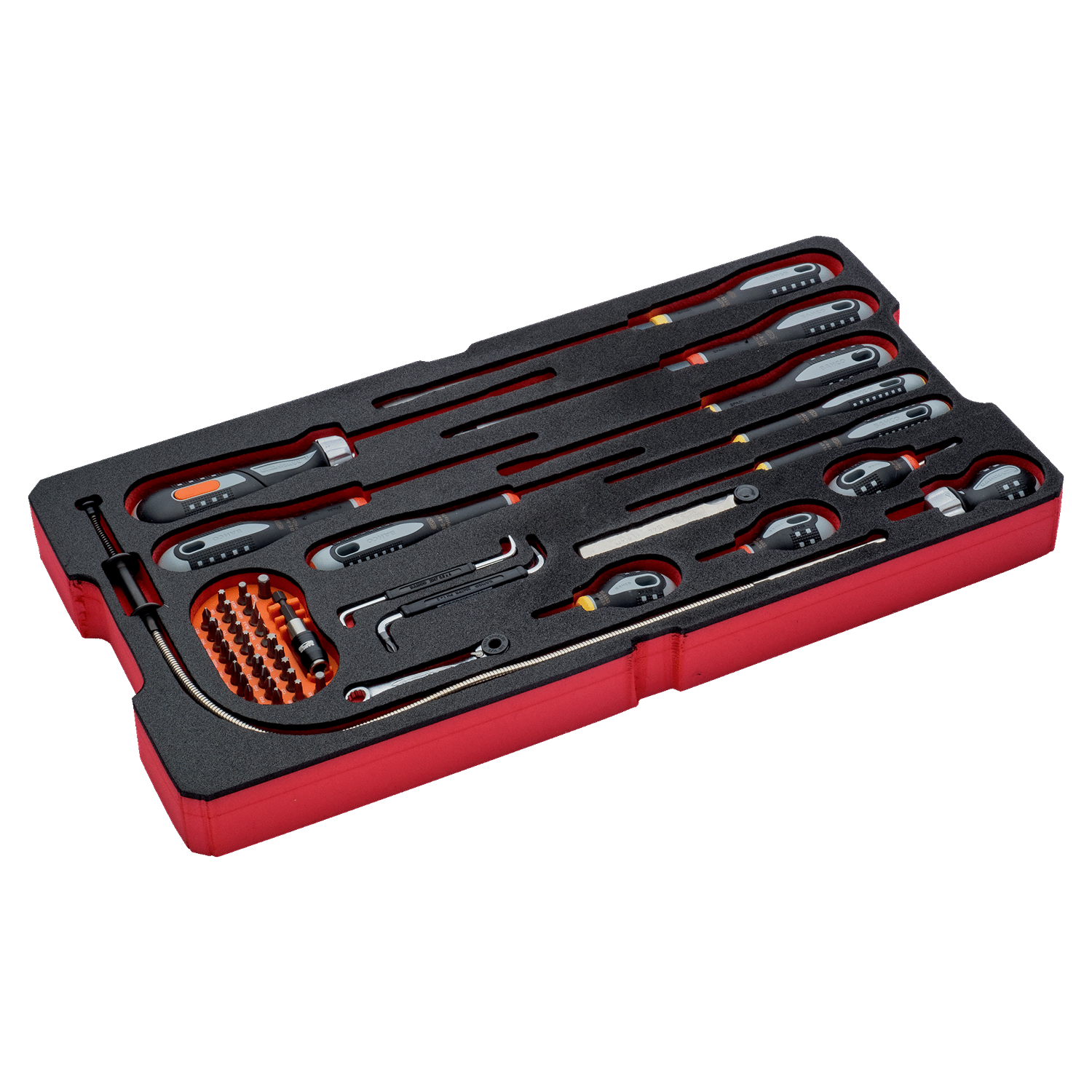 BAHCO FF2B14 Foam Inlay Screwdriver Set for Heavy Duty Rigid Case - Premium Screwdriver Set from BAHCO - Shop now at Yew Aik.