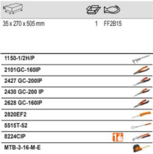 BAHCO FF2B15 Foam Inlay General Purpose Pliers Set for Rigid Case - Premium Pliers Set from BAHCO - Shop now at Yew Aik.