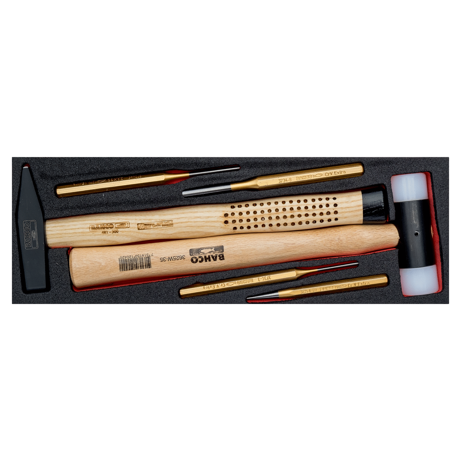 BAHCO FF2B16 Foam Inlay Striking Set for Heavy Duty Rigid Case - Premium Striking Set from BAHCO - Shop now at Yew Aik.