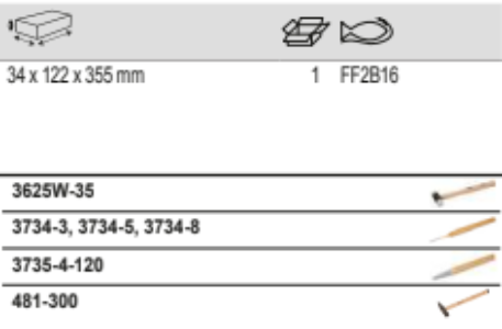 BAHCO FF2B16 Foam Inlay Striking Set for Heavy Duty Rigid Case - Premium Striking Set from BAHCO - Shop now at Yew Aik.