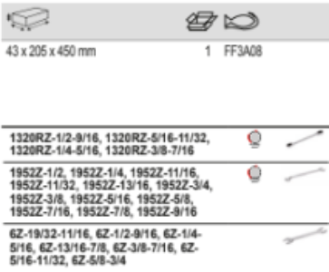 BAHCO FF3A08 Foam Inlay Assorted Imperial Tool Set 23 pcs - Premium Assorted Imperial Tool Set from BAHCO - Shop now at Yew Aik.