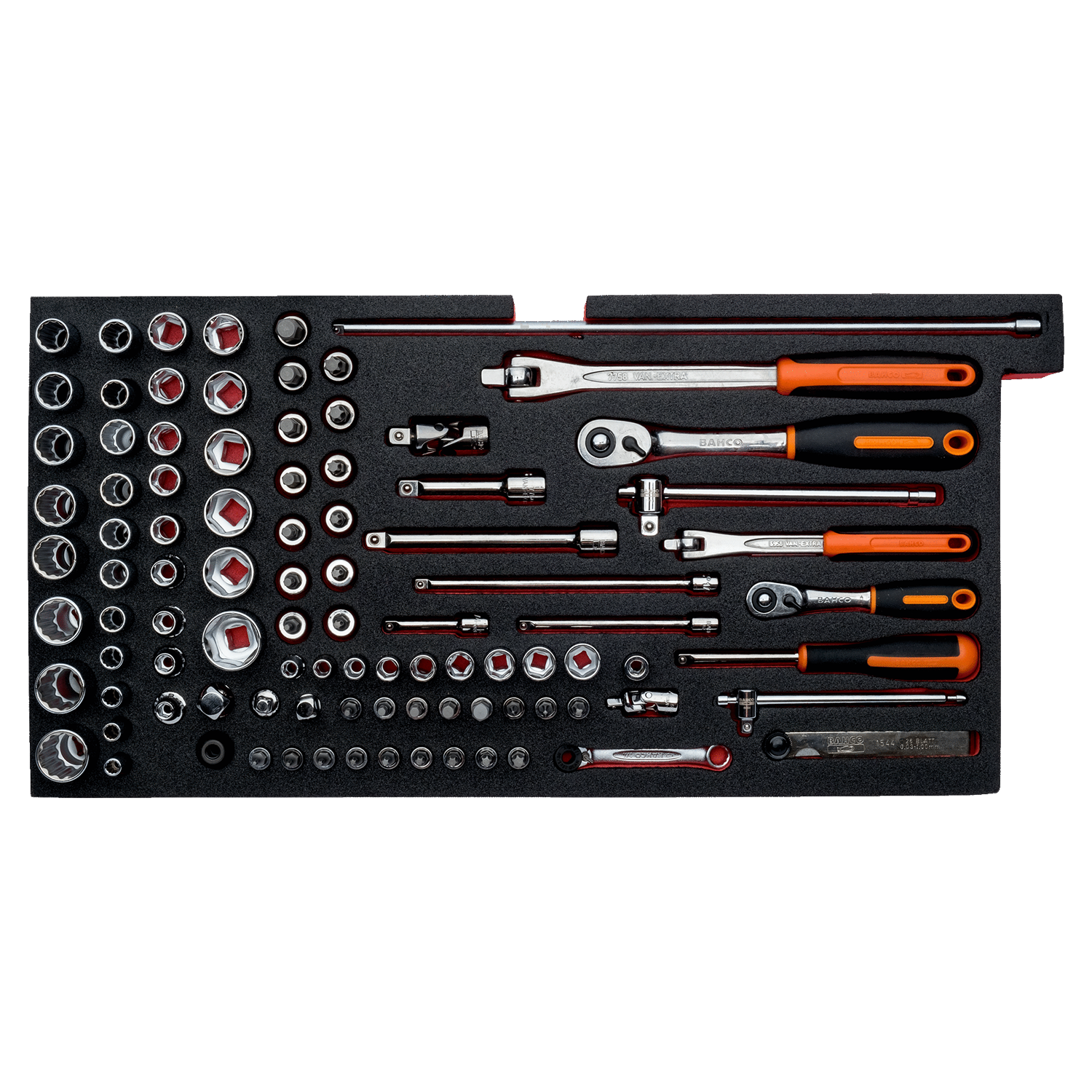 BAHCO FF3A09 Foam Inlay Assorted Metric Tool Set 95 pcs - Premium Assorted Metric Tool Set from BAHCO - Shop now at Yew Aik.