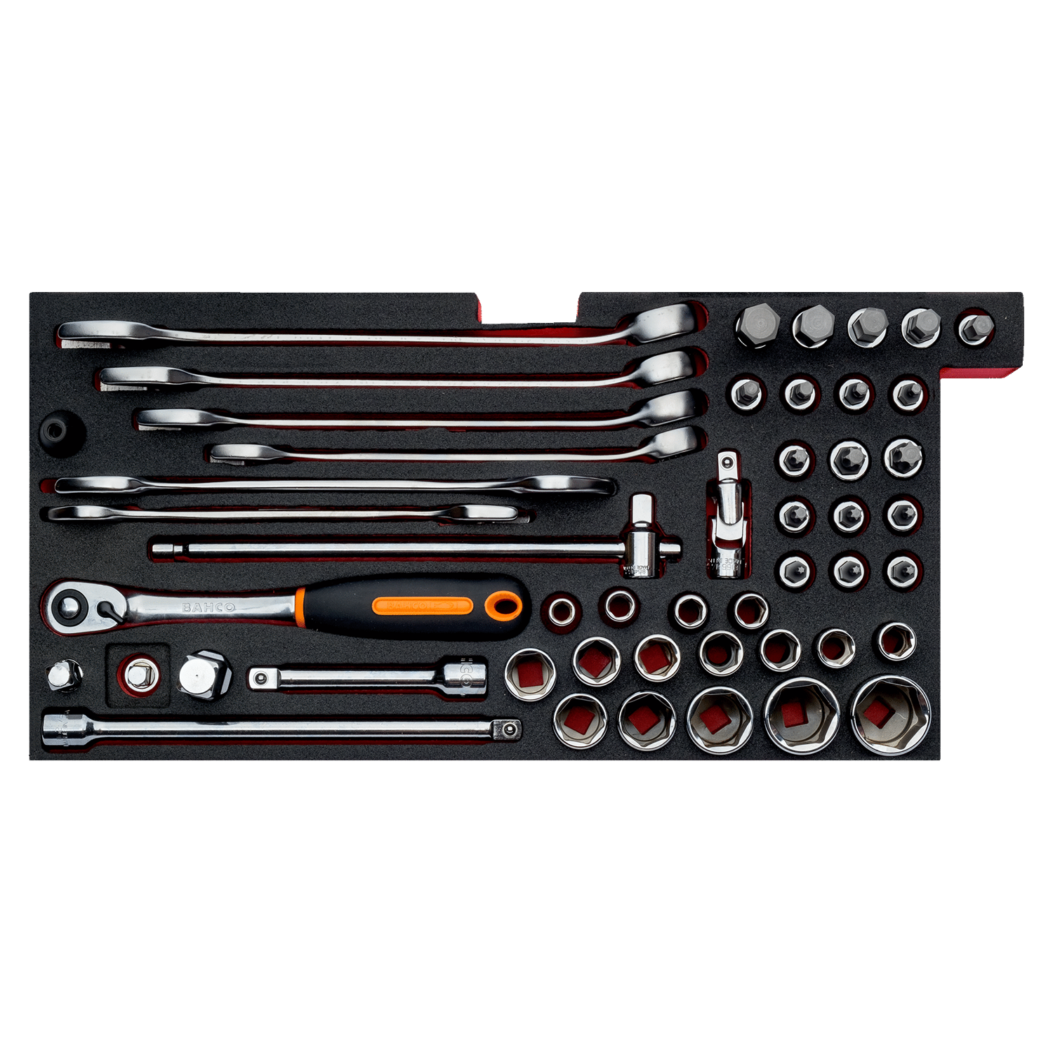 BAHCO FF3A13 Foam Inlay Assorted Metric Tool Set 49 pcs - Premium Assorted Metric Tool Set from BAHCO - Shop now at Yew Aik.