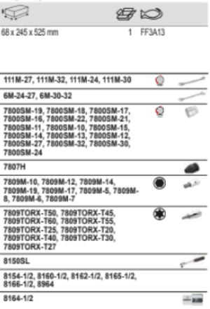 BAHCO FF3A13 Foam Inlay Assorted Metric Tool Set 49 pcs - Premium Assorted Metric Tool Set from BAHCO - Shop now at Yew Aik.