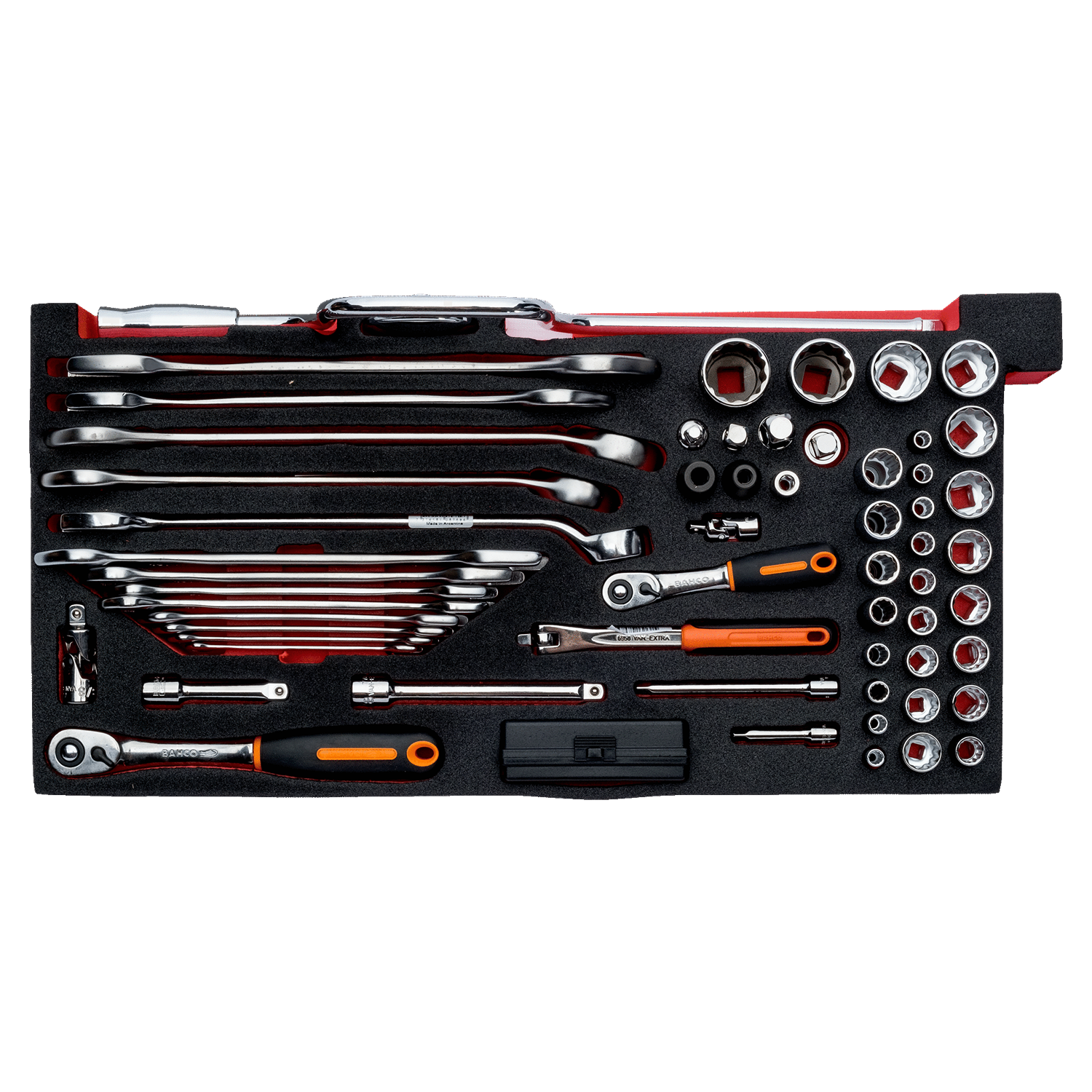 BAHCO FF3A14 Foam Inlay Assorted Imperial Tool Set 77 pcs - Premium Assorted Imperial Tool Set from BAHCO - Shop now at Yew Aik.