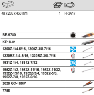 BAHCO FF3A17 Foam Inlay Assorted Imperial Tool Set 30 pcs - Premium Assorted Imperial Tool Set from BAHCO - Shop now at Yew Aik.