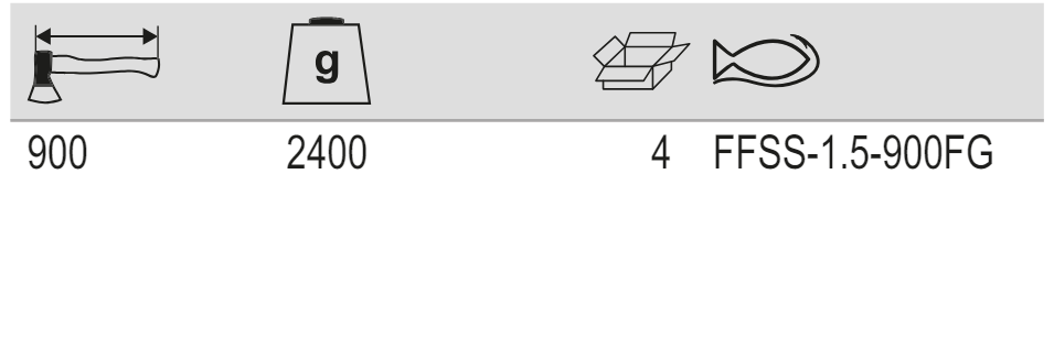 BAHCO FFSS Felling Axe with Fibreglass Handle and French Style - Premium Felling Axe from BAHCO - Shop now at Yew Aik.