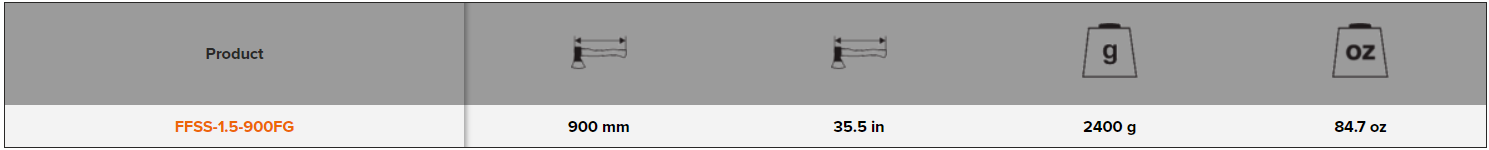 BAHCO FFSS Felling Axe with Fibreglass Handle and French Style - Premium Felling Axe from BAHCO - Shop now at Yew Aik.