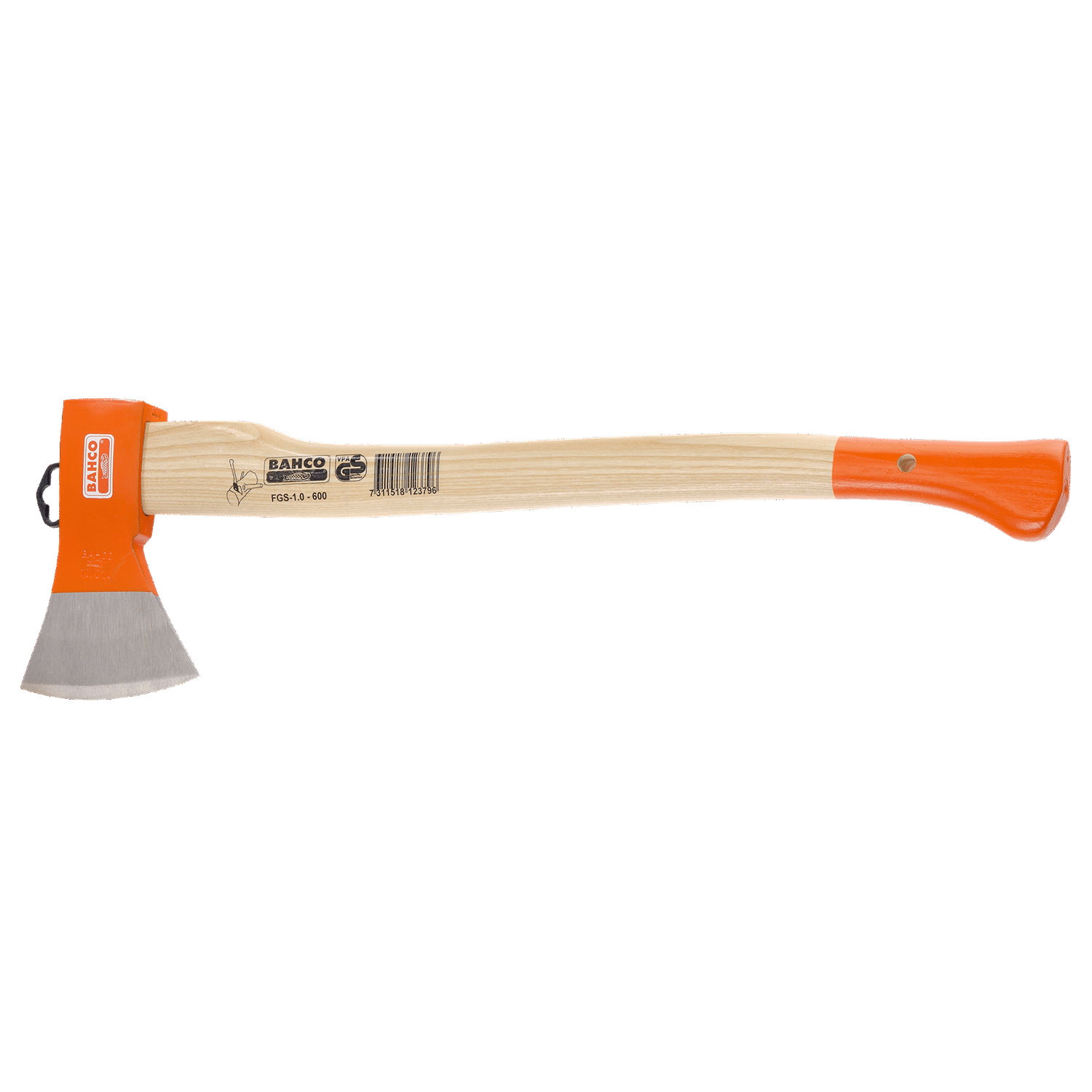 BAHCO FGS Felling Axe with Curved Ash Wood Handle 600 mm-700 mm - Premium Felling Axe from BAHCO - Shop now at Yew Aik.