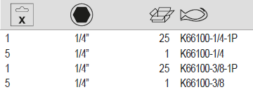 BAHCO K66100 1/4" Hex Square Drive Adaptors 100 mm (BAHCO Tools) - Premium Impact Tools from BAHCO - Shop now at Yew Aik.