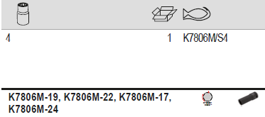 BAHCO K7806M/S4 1/2" Square Drive Deep Impact Socket Set In Case - Premium Impact Socket Set from BAHCO - Shop now at Yew Aik.