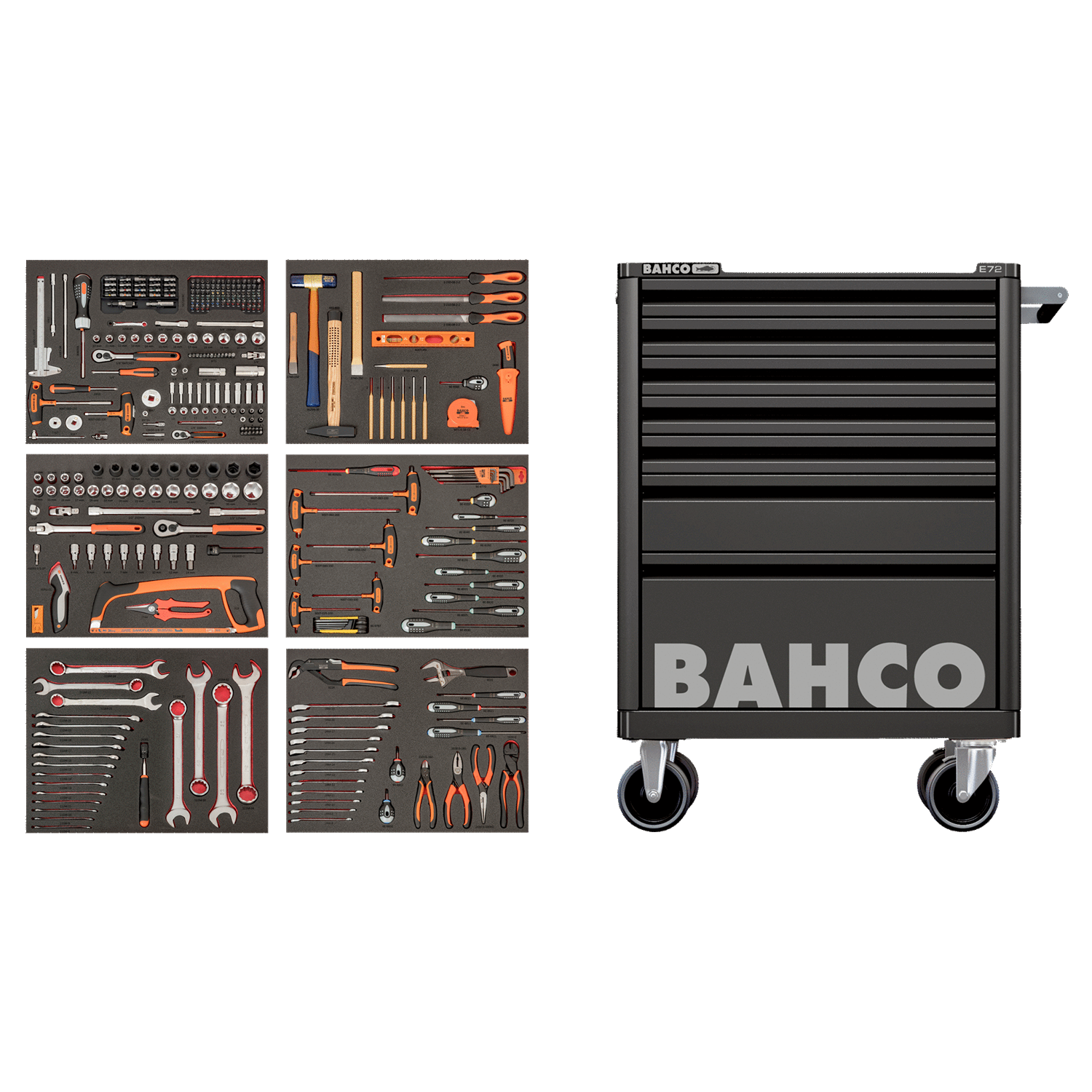BAHCO LARGE Tool Trolley General Purpose Tool Kit - 346 pcs - Premium Tool Kit from BAHCO - Shop now at Yew Aik.