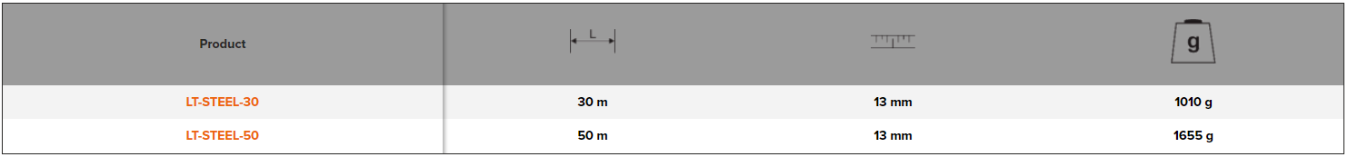 BAHCO LT-STEEL Long Measuring Tape with Steel Blade and Open Case - Premium Measuring Tape from BAHCO - Shop now at Yew Aik.