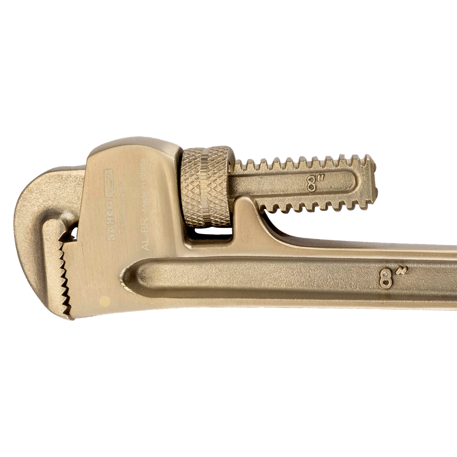 BAHCO NS200 Non-Sparking Heavy Duty Pipe Wrench Aluminium Bronze - Premium Pipe Wrench from BAHCO - Shop now at Yew Aik.