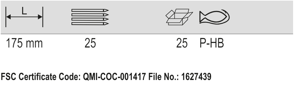 BAHCO P-HB HB Grade Carpenter Pencil - 25 Pcs/Box (BAHCO Tools) - Premium Carpenter Pencil from BAHCO - Shop now at Yew Aik.