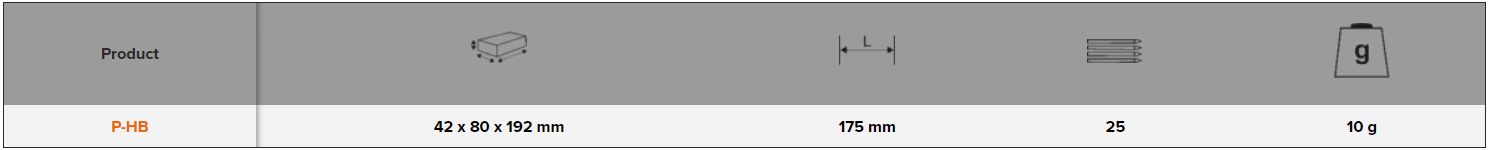 BAHCO P-HB HB Grade Carpenter Pencil - 25 Pcs/Box (BAHCO Tools) - Premium Carpenter Pencil from BAHCO - Shop now at Yew Aik.