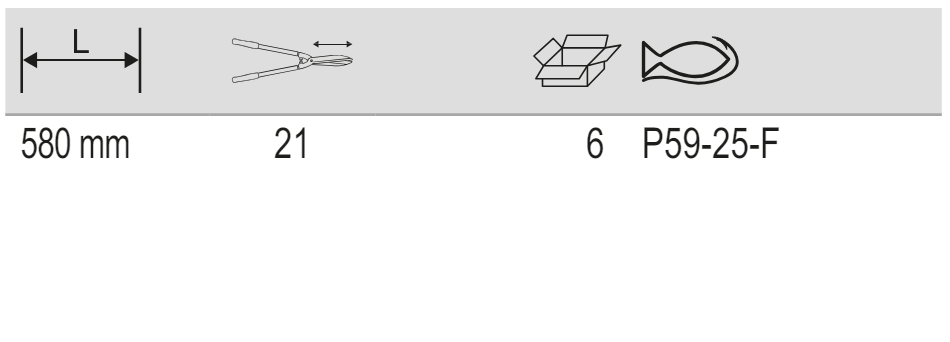 BAHCO P59 Universal Hedge Shears with Steel Handle - 580 mm - Premium Hedge Shears from BAHCO - Shop now at Yew Aik.