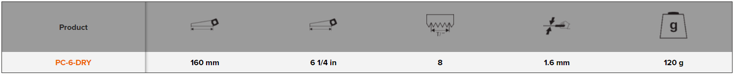 BAHCO PC-6-DRY Compass Saw for Plaster/Drywall of Wood Material - Premium Compass Saw from BAHCO - Shop now at Yew Aik.
